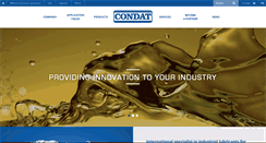 Desktop Screenshot of condat-lubricants.com